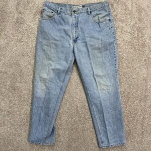 Bugle Boy 750 Jeans Mens 38x30 Light Wash Vintage 90s Relaxed Straight Denim